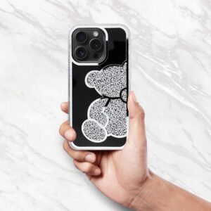 Hülle für iPhone 17 Pro Max / 18 Pro Max Teddy Bear Silber – Bild 5