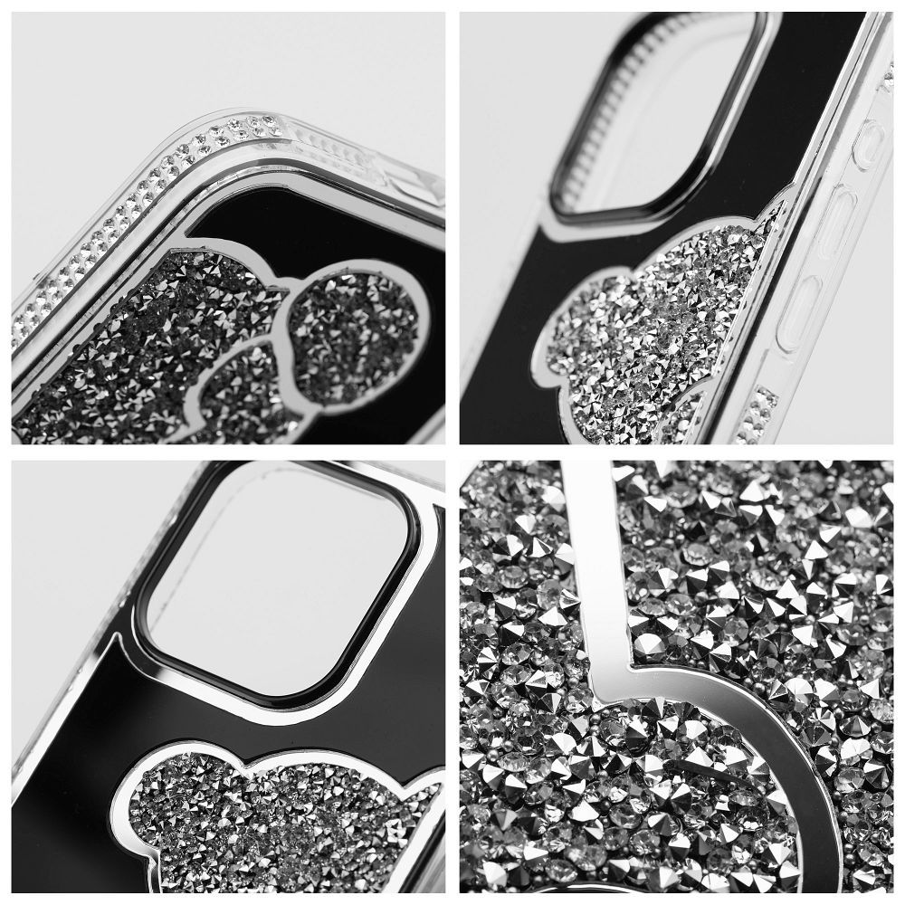 Hülle für iPhone 17 Pro / 18 Pro Teddy Bear Silber