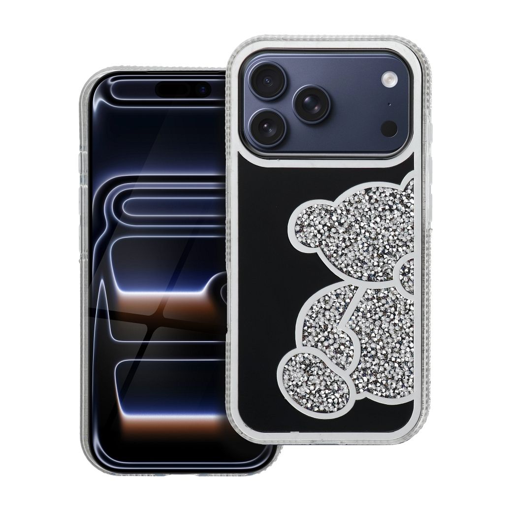 Hülle für iPhone 17 Pro / 18 Pro Teddy Bear Silber – Bild 4