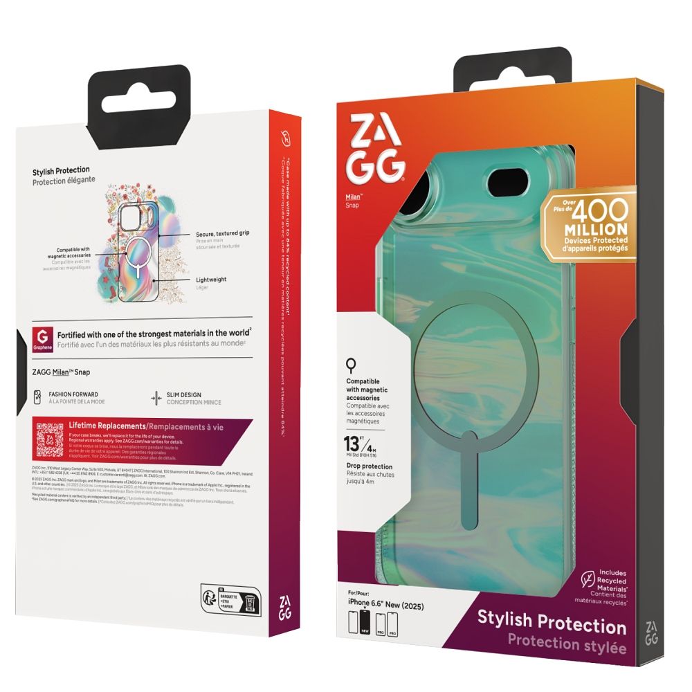 ZAGG Hülle MILAN SNAP kompatibel mit MagSafe für IPHONE 17 Air Oil Slick – Bild 17
