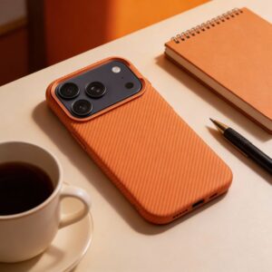 Hülle für iPhone 17 Pro Max / 18 Pro Max K-Look kompatibel mit MagSafe Orange