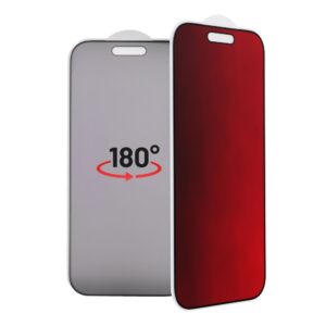 Bestsuit Flexible Hybridglas 5D Colorfull Privacy 180 für iPhone 16 Magenta – Bild 7
