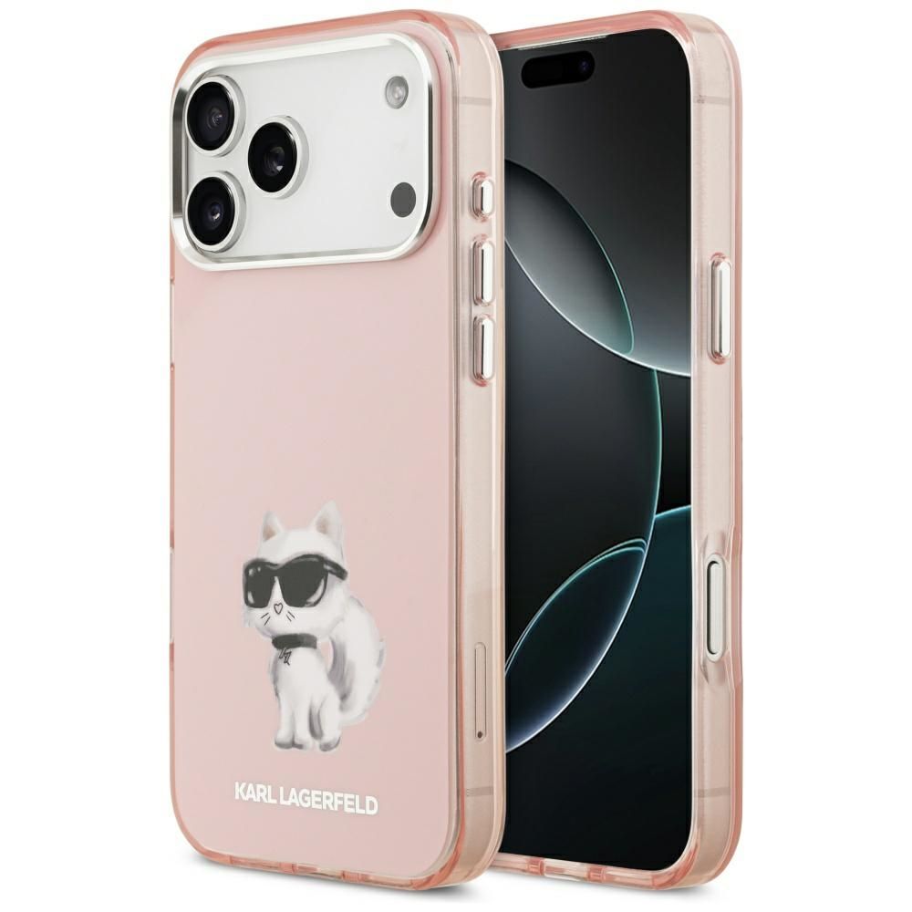 KARL LAGERFELD Hülle für iPhone 17 Pro, kompatibel mit MagSafe KLHMP17LHGKCGKBK (IML Glitter k&C Sketch Logo) schwarz – Bild 9