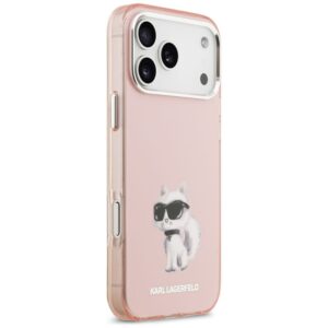 KARL LAGERFELD Hülle für iPhone 17 Pro, kompatibel mit MagSafe KLHMP17LHGKCGKBK (IML Glitter k&C Sketch Logo) schwarz – Bild 4