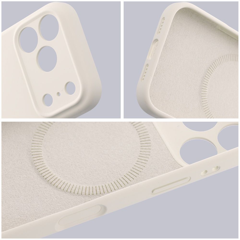 Hülle für iPhone 18 Pro / 17 Pro Forcell F-Protect Rubber Premium kompatibel mit MagSafe, antikweiß – Bild 5
