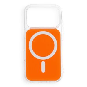 Hülle für iPhone 18 Pro / 17 Pro Clear Fusion Mag Cover kompatibel mit MagSafe Orange