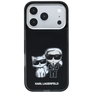 KARL LAGERFELD Hülle für iPhone 18 Pro / 17 Pro kompatibel mit MagSafe (Bodies Sketch) schwarz