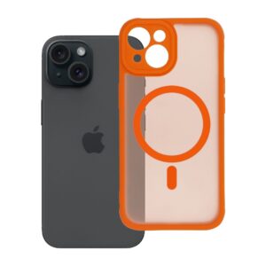 FULL MATTE MAG COVER kompatibel mit MagSafe für iPhone 15 in Schwarz – Bild 6
