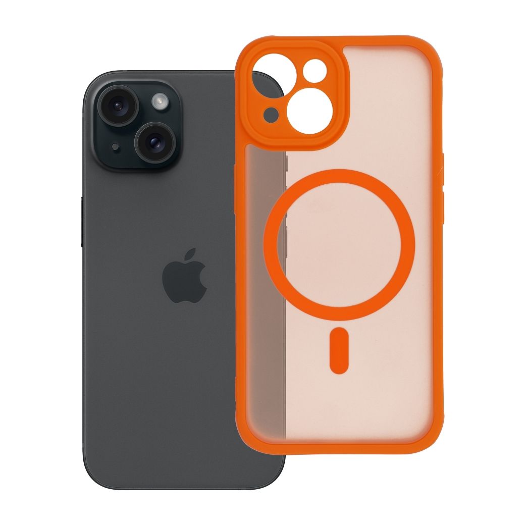FULL MATTE MAG COVER kompatibel mit MagSafe für iPhone 15 in Schwarz – Bild 6