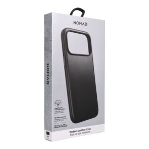 NOMAD Lederhülle für iPhone 18 Pro Max / 17 Pro Max, kompatibel mit MagSafe (Modern Leather Case Horween Leather), schwarz – Bild 4